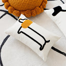 Embroidered Dog Pillowcase by Axyaa: Modern & Cute Sofa Decor