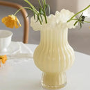 Axyaa Pink Glass Flower Vase: Chic Home Decor, High-End Living Room Ornament