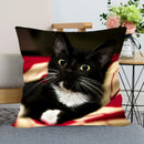 Axyaa Pet Cat Bed Pillowcase - Cute Animal Printed Cushion Cover
