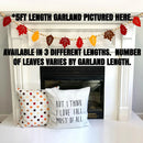 Axyaa Autumn Leaf Garland Maple Hanging Banner for Harvest Home Decoration