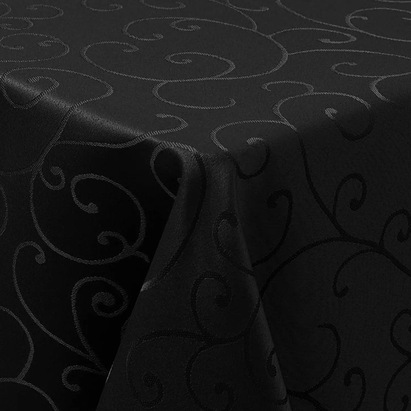 Axyaa Stain-Resistant Polyester Tablecloth: Easy Care Jacquard Dyeing for Home Banquets & Parties