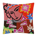 Axyaa Matisse Portrait Art Printed Cushion Cover 45X45cm