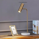 Nordic Marble Table Lamp Tricolor Light for Home Office Setup by Axyaa