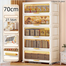 Axyaa Foldable Flip-Top Storage Cabinet: 3-6 Tier Kitchen/Bathroom/Living Room Organizer
