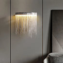 Axyaa Light Luxury Italian Tassel Chain Wall Lamp for Living Room, Bedroom, and Aisle