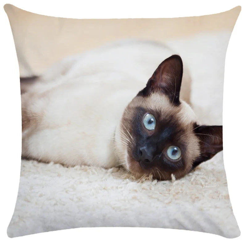 Axyaa Cute Cat Pillowcase Bubble Black  Kids Gift Decor Custom