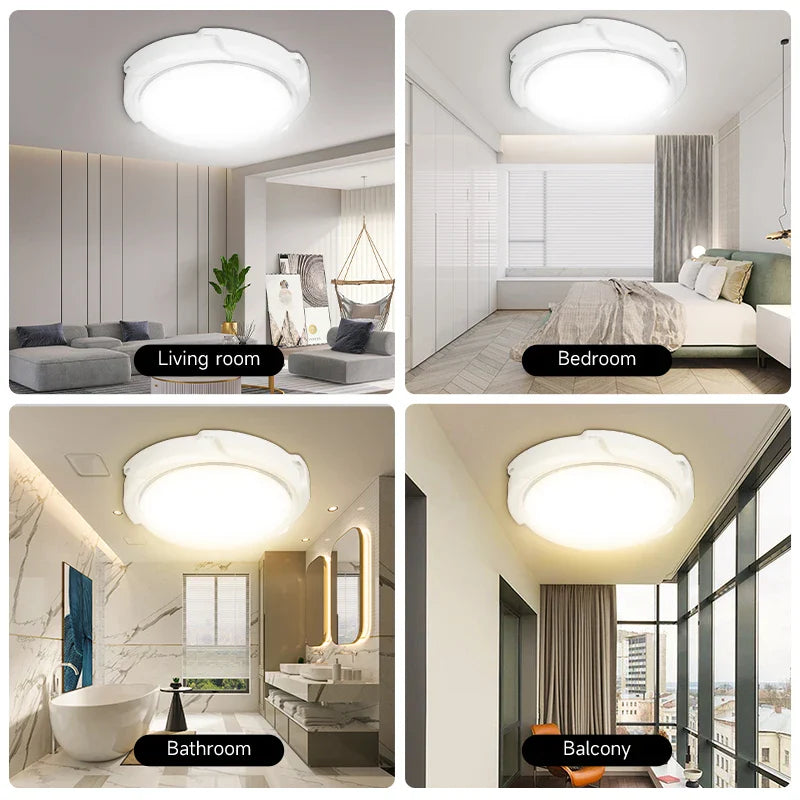 Axyaa Solar LED Ceiling Lamp for Home, Waterproof Indoor/Outdoor Lighting