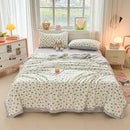 Axyaa Knitted Printed Aerobic Double Yarn Soybean Summer Quilt Core - Washable & Breathable