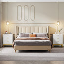 Axyaa 3-Drawer Modern Nightstand - Contemporary Bedside Table with Storage