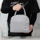 Axyaa Kids Solid Lunch Bag: Thermal Insulation, Portable, Large Capacity, Outdoor Picnic Bag