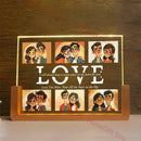 Axyaa Custom 3D Acrylic Lamp with Photo Text Night Light Gift