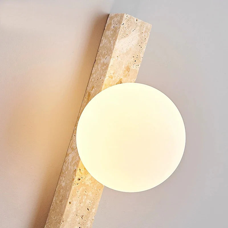 Axyaa Yellow Cave Stone Wall Lamp - Industrial Style Design for Restaurant and Living Room