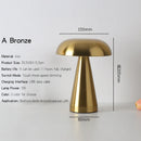 Axyaa LED Touch Table Lamp Rechargeable 3 Color Metal Desk Room Decor