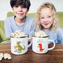 Axyaa Dinosaur Enamel Cocoa Mugs Kids Birthday Gift