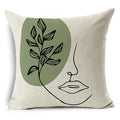 Axyaa Green Floral Pattern Cushion Cover for Home Sofa Car Decor