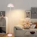 Axyaa Retro Cream Floor Lamp for Living Room Bedroom Study, Modern Minimalist LED Bud Vertical Lamp