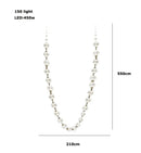 Axyaa Loft Staircase Chandelier with French Pearl Necklace Design