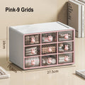 Axyaa Transparent Desktop Storage Drawer Box - Office Stationery & Cosmetics Organizer