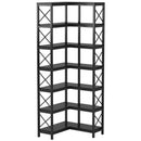 Tribesigns 7-Shelf Corner Bookshelf by Axyaa - Modern 7-Tier Corner Storage Display