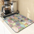 Silicone Leaves Pattern Table Placemat Coaster Set for Axyaa-Kitchen & Car