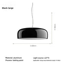 Axyaa Glossy Nordic Aluminum Pendant Light for Dining Room Decor