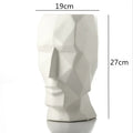 Axyaa Geometric Origami Vase Human Head Golden Abstract Figurine Home Decor