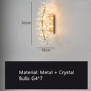 Axyaa Luxury Crystal Chandelier, Wall & Lobby Lamp Set