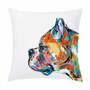 Axyaa Painted Dog Decorative Soft Sofa Bed Pillow Cover in Cartoon Puppy Design