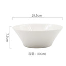 Axyaa Ceramic Soup Bowl Salad Plate Pasta Bowl Set for Molecular Cuisine