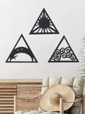 Hollow Out Wood Wall Hanging Decor Set by Axyaa - Home Crafts & Art Decoration