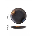 Axyaa Retro Ceramic Steak & Sushi Plate for Molecular Cuisine Tableware