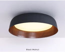 Axyaa Modern Wood Grain Ceiling Light for Bedroom & Living Room