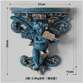 Axyaa Music Angel Resin Vase Wall Sticker Ornaments for Home Livingroom Wall Decoration