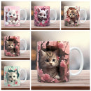 Axyaa Cat Lover Office Coffee Mug Tea Cup 11oz Ceramic Gift Sister Birthday