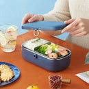 Axyaa Electric Lunch Box: Portable Stainless Steel Food Warmer Container 220V 110V