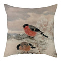 Magpie Print Cushion Cover by Axyaa: Decorative Flora & Fauna Pillowcase for Home