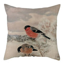 Magpie Print Cushion Cover by Axyaa: Decorative Flora & Fauna Pillowcase for Home