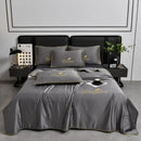 Axyaa Summer Quilt - Washed Silk Embroidered, Single Piece, All-Season, Cool & Light