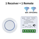 Axyaa WiFi Smart Switch Receiver with RF Remote - Smart Life Compatible