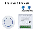 Axyaa WiFi Smart Switch Receiver with RF Remote Control and Voice Device Compatibility