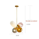 Axyaa Glass Balloon Chandelier: Modern Art Light for Kids and Dining Room
