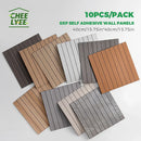Axyaa 3D Stereo Self-Adhesive Grille Wall Stickers - 10 Pieces | 40*40 cm Square Sheets