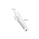 Axyaa Crown Hollow Stainless Steel Food Clip - Non-slip Kitchen Tongs