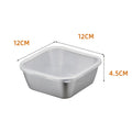 Axyaa Stainless Steel Food Storage Tray with Cover - Kitchen Organizer