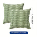 Axyaa Striped Corduroy Throw Pillow Covers - Boho European Style for Home Decor