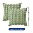 Axyaa Striped Corduroy Throw Pillow Covers - Boho European Style for Home Decor