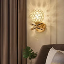 Axyaa LED Crystal Wall Lamp for Corridor Bedroom and Aisle Lighting