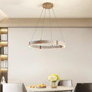 Axyaa Travertine Pendant Chandelier: Natural Stone Ceiling Light for Dining Room