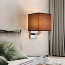 Axyaa Modern Fabric Wall Lamp | E27 Bulb, AC85-265V, Creative Design