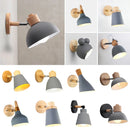Axya Nordic Wooden Wall Sconce E27 LED Wall Light for Home Indoor Lighting